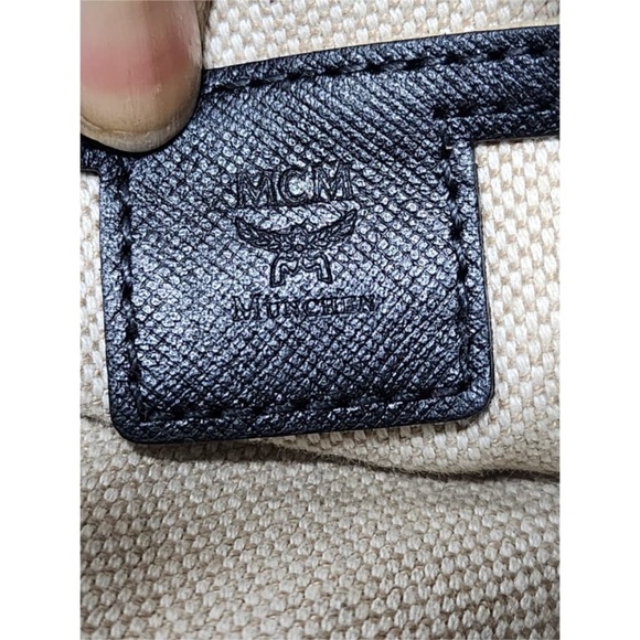 Authentic MCM Leopard Printed Visetos Clutch Brown/Black - Picture 15 of 16